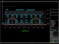 Cad bản vẽ thi công nhà ký túc xá 2 tầng 9.5x28m kèm dự toán